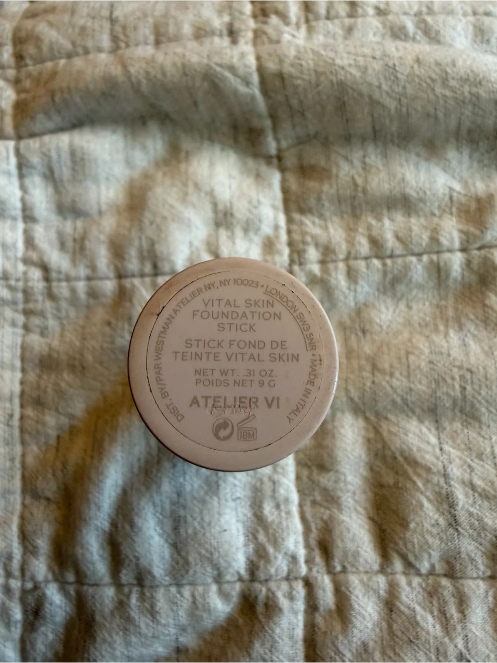 Westman Atelier vital skin foundation stick tried a few times